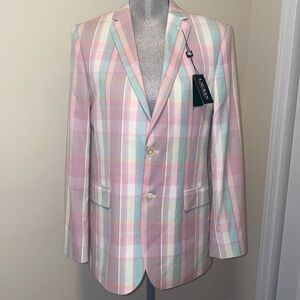 Lauren Ralph Lauren Blayton Plaid Blazer Jacket Sport Coat Preppy Size 20 R